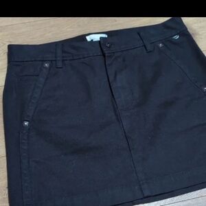 Diesel mini black cotton denim skirt grunge sz 27